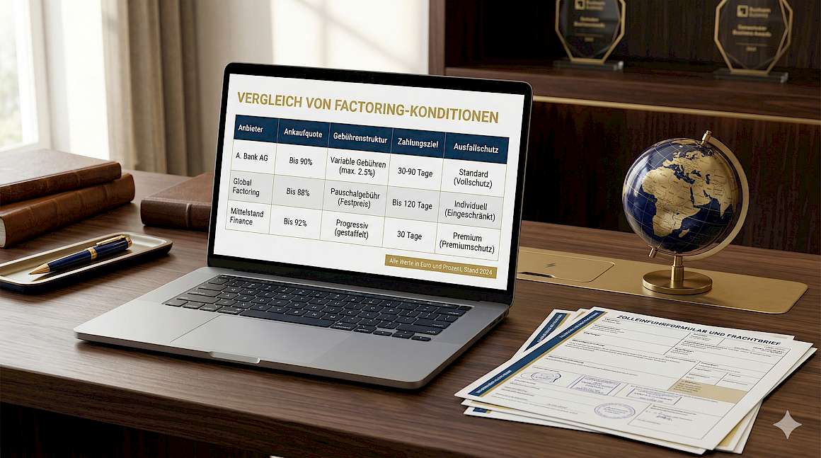 Export Factoring Anbieter ausw&auml;hlen